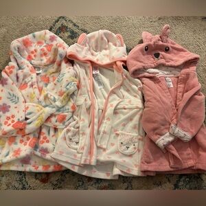 Adorable Baby Girl Hooded Bathrobes
